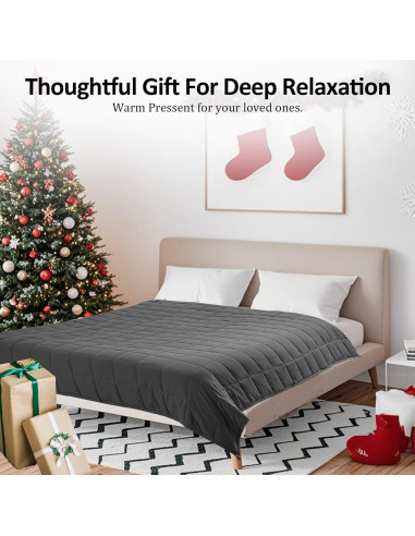 Manta con peso Skyrain ZLT 152x104 cm 2.27 kg para adultos