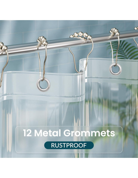 Forro de Ducha Extra Largo Titanker 72 x 213 cm Claro PEVA Forro de Ducha Extra Largo Titanker 72 x 213 cm Claro PEVA