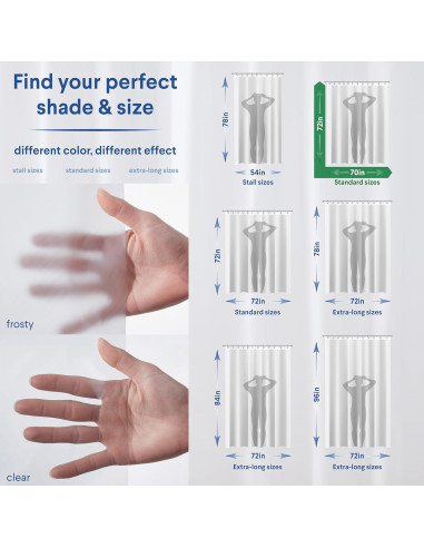 Cortina de Ducha Clorox 178x183 cm Impermeable PEVA