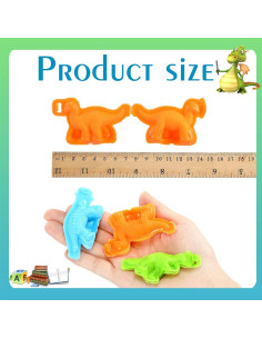 Set de 12 Moldes de Dinosaurios HyDren para Plastilina 2