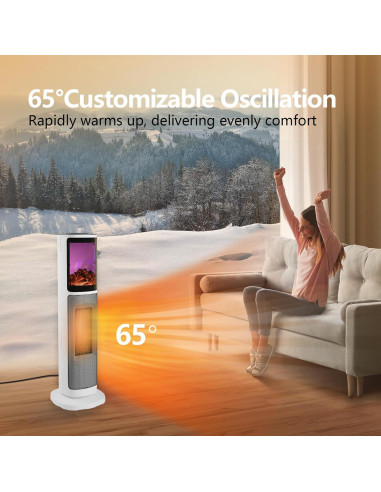 Calentador de espacio cerámico HINEIBER 750W/1500W con control remoto