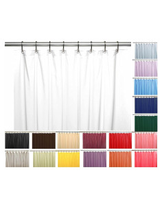 Cortina de Ducha de Vinilo Pesado Venice Collections 183x178 cm