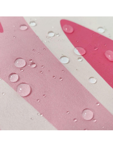 Cortina de Ducha Rosa Abstracta Retro Dongbei 182x182 cm