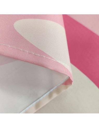 Cortina de Ducha Rosa Abstracta Retro Dongbei 182x182 cm