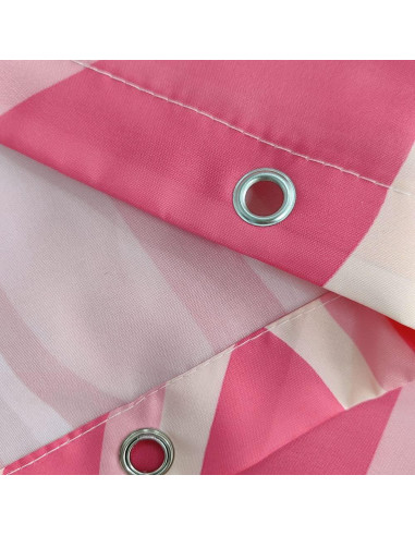 Cortina de Ducha Rosa Abstracta Retro Dongbei 182x182 cm