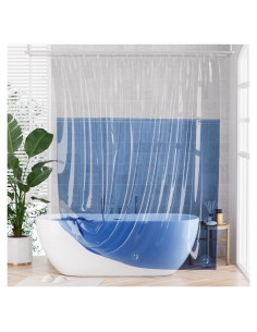 Forro de Cortina de Ducha 100% EVA AmazerBath 183x183 cm