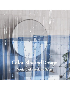 Forro de Cortina de Ducha 100% EVA AmazerBath 183x183 cm 2