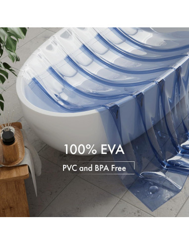 Forro de Cortina de Ducha 100% EVA AmazerBath 183x183 cm