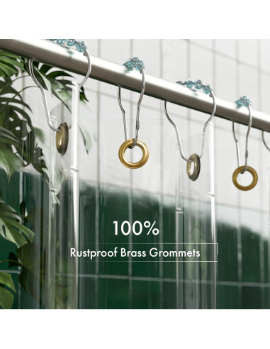 Forro de Cortina de Ducha 100% EVA AmazerBath 183x183 cm