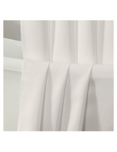 Cortina de Ducha Extra Larga Chyhomenyc Marfil 182x243 cm
