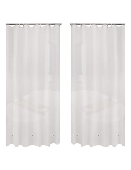 Forro de Ducha Ghooss PEVA 72x72 cm Impermeable - Paquete de 2