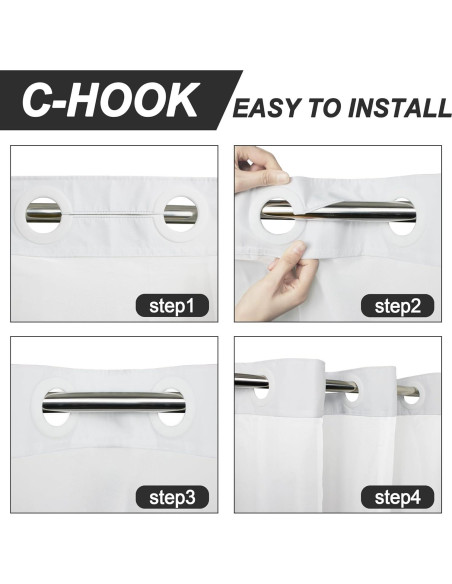 Cortina de Ducha AXURXUI Boho Negra 180x190 cm Impermeable