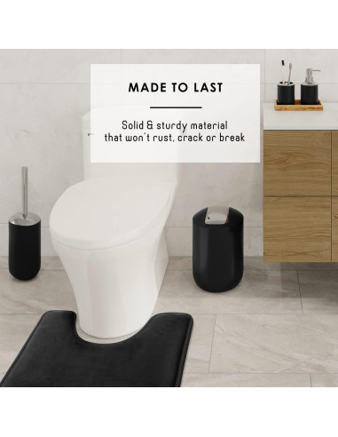 Juego de Baño Clara Clark 23 Piezas Microfibra Negro