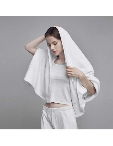 Juego de Toallas de Baño WDTBFY 100% Algodón Premium Blanco