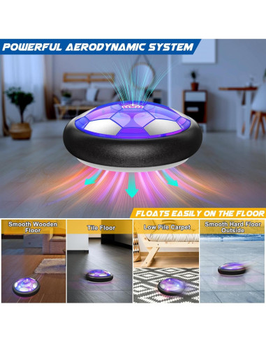 Pelota de Fútbol Flotante HIEMAO con Luces LED y Protección de Espuma