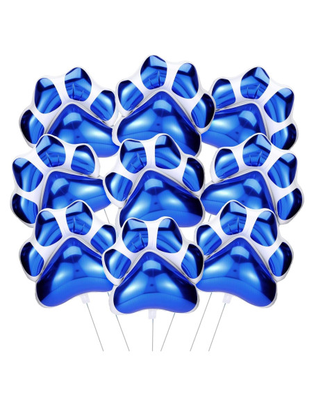 Globos de Patas de Perro Azules Hungdao - 9 Pcs 71x66 cm