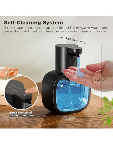 Dispensador Automático de Jabón Líquido DODO MEKIA 500ml IPX5