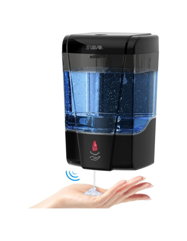 Dispensador Automático de Jabón SVAVO 600ml Sin Contacto Negro