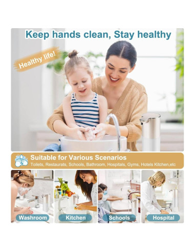 Dispensador Automático de Jabón Espumoso Cheftick 400ml