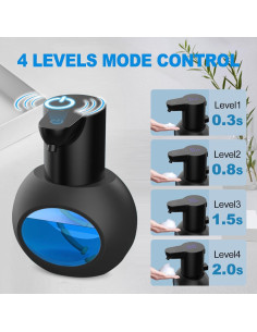 Dispensador Automático de Jabón Espumoso Aijialida 420ml Negro 2