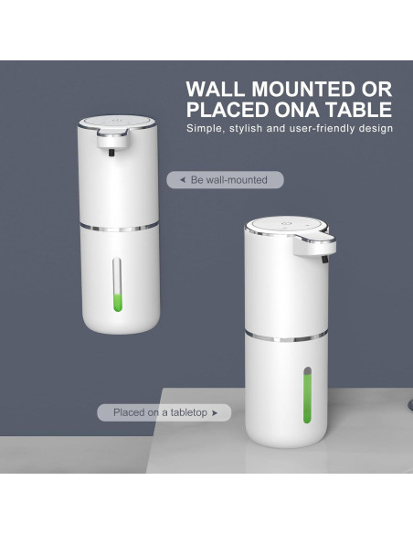 Dispensador Automático de Jabón Espumoso GuDoQi 380ml USB-C