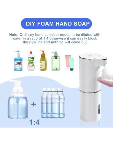 Dispensador Automático de Jabón Espumoso Genérico 400ml USB-C