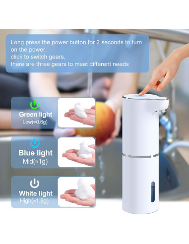 Dispensador Automático de Jabón Espumoso Genérico 400ml USB-C