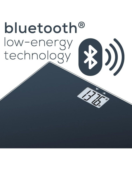 Báscula de vidrio Beurer GS435B con Bluetooth y IMC