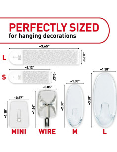 Ganchos Transparentes Command 53 Piezas - Colgado Sin Daños 2