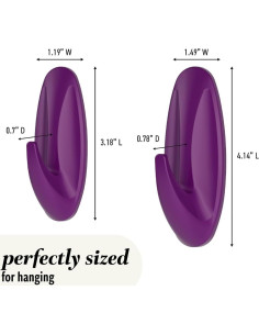Ganchos Diseñadores Command Ciruela Azucarada 10 Pzas 2