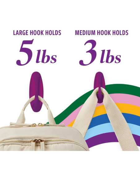 Ganchos Diseñadores Command Ciruela Azucarada 10 Pzas Ganchos Diseñadores Command Ciruela Azucarada 10 Pzas