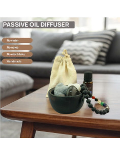 Difusor de Aromas Pasivo de Piedra Genérico con Aceite de Lavanda 2