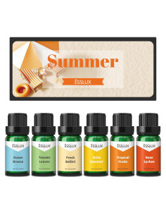 Conjunto de Aceites Aromáticos ESSLUX 6x10ml para Jabones y Velas