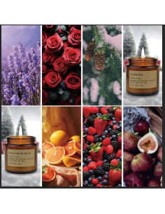 Set de 6 Velas Aromáticas de Cera de Soja Asoeosa - 150 Horas 2