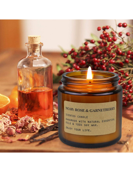 Set de 6 Velas Aromáticas de Cera de Soja Asoeosa - 150 Horas