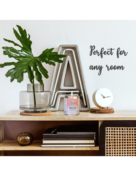 Vela de Cera de Soja Artisense Aroma Manzana Canela 72h