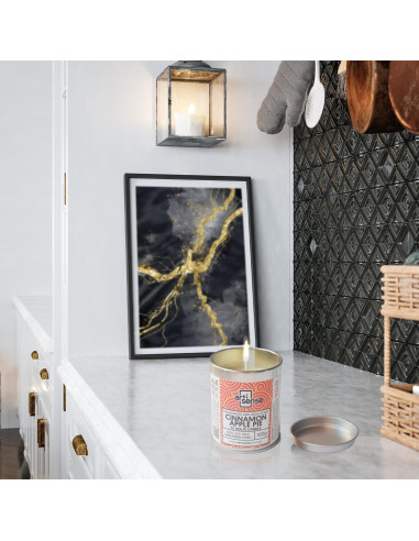 Vela de Cera de Soja Artisense Aroma Manzana Canela 72h