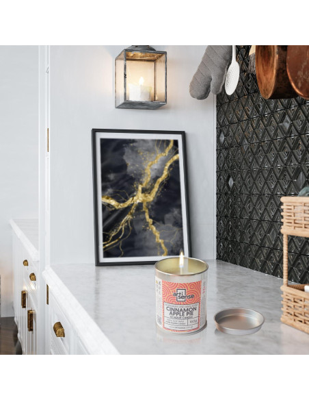 Vela de Cera de Soja Artisense Aroma Manzana Canela 72h