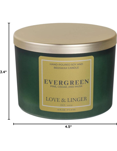 Vela Aromática de Soja y Cera de Abeja Love & Linger 1.13 kg