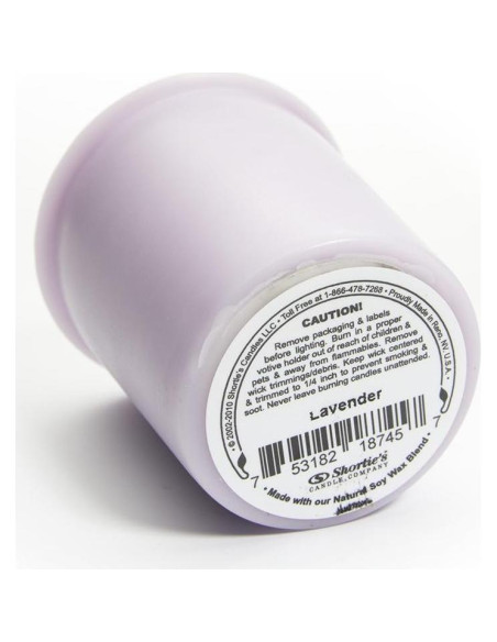 Velas Votivas de Soja Shortie's - Lavanda Inglesa - 6 Recargas