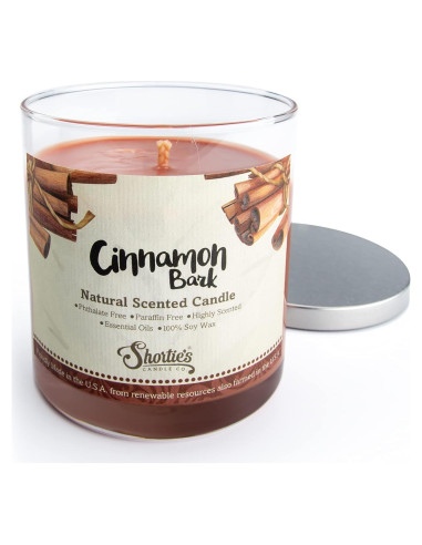 Vela de Soja Natural Shortie's Candle 255g Aroma Canela