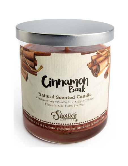 Vela de Soja Natural Shortie's Candle 255g Aroma Canela