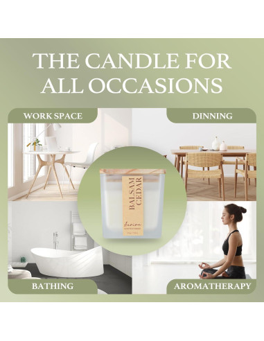 Vela Aromática Aeviva Cedro Balsámico 199.84 g Cera Soja
