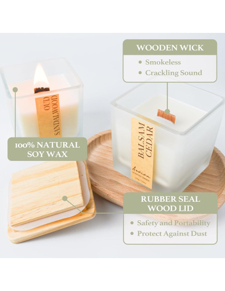 Vela Aromática Aeviva Cedro Balsámico 199.84 g Cera Soja