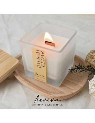 Vela Aromática Aeviva Cedro Balsámico 199.84 g Cera Soja