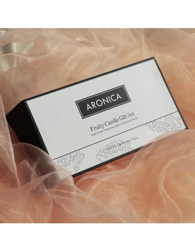 Juego de Velas Aromáticas Aronica - 3 Fragancias Frutales