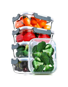 Contenedores de Vidrio MCIRCO 5 Pack 30 Oz A Prueba de Aire