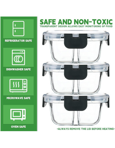 Paquete de 5 Contenedores de Comida Bariátrica ZUNKNOD 240 ml