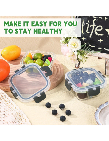 Paquete de 5 Contenedores de Comida Bariátrica ZUNKNOD 240 ml