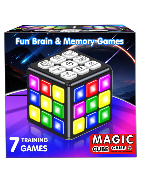 Cubo de Juego de Memoria y Cerebro STEM para Niños 6-12 Años